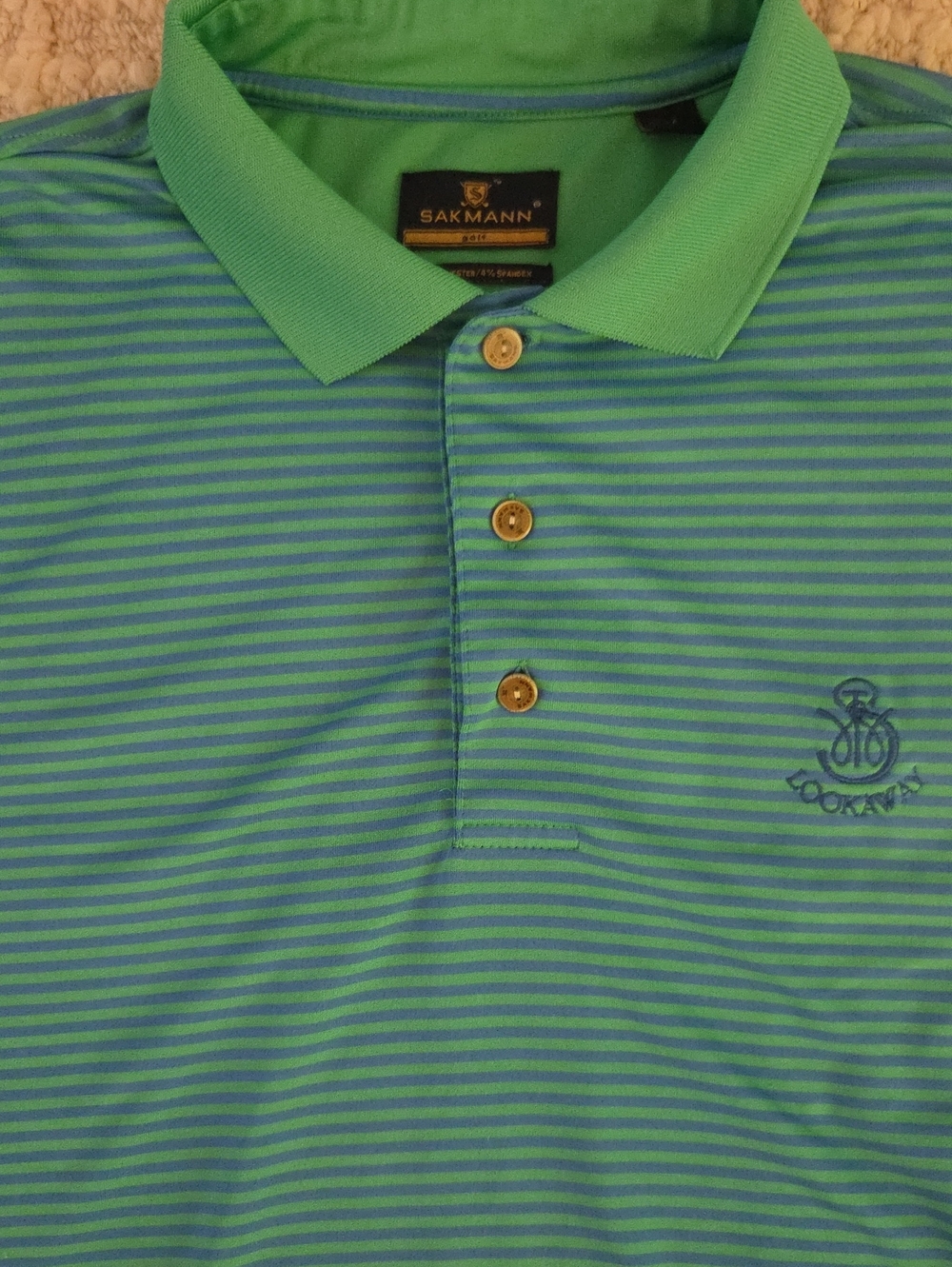 Sakmann Golf Performance Polo Lookaway CC Striped, M